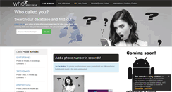 Desktop Screenshot of called.me.uk